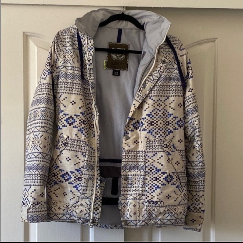 Burton Patterned Jacket. Size Xs - image 1
